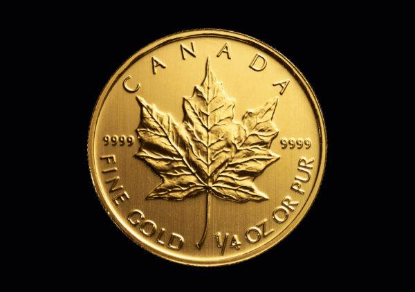Maple Leaf 1/4 Oz GM banküblich
