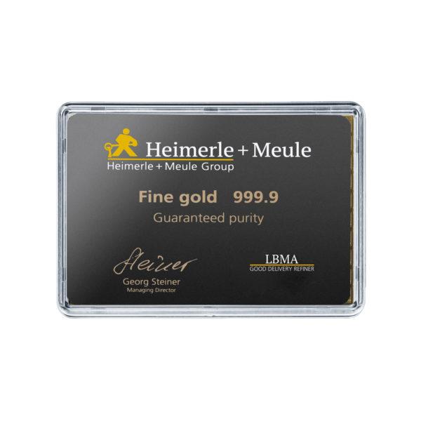 100 x 1g CombiBar - Goldtafel Heimerle und Meule – Bild 3