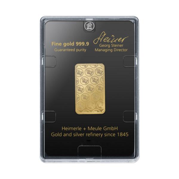 20g Goldbarren - Heimerle und Meule – Bild 2