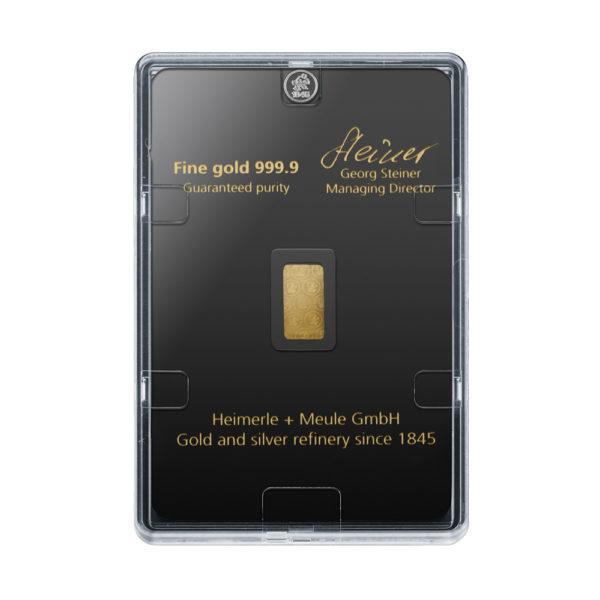 2,5g Goldbarren - Heimerle und Meule – Bild 2