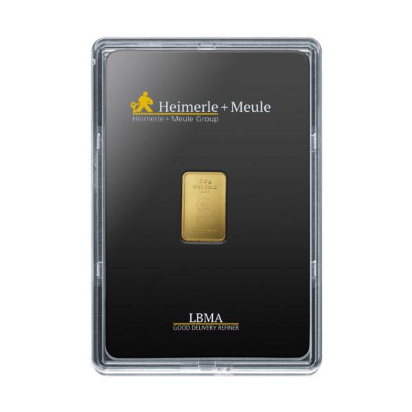 2,5g Goldbarren - Heimerle und Meule