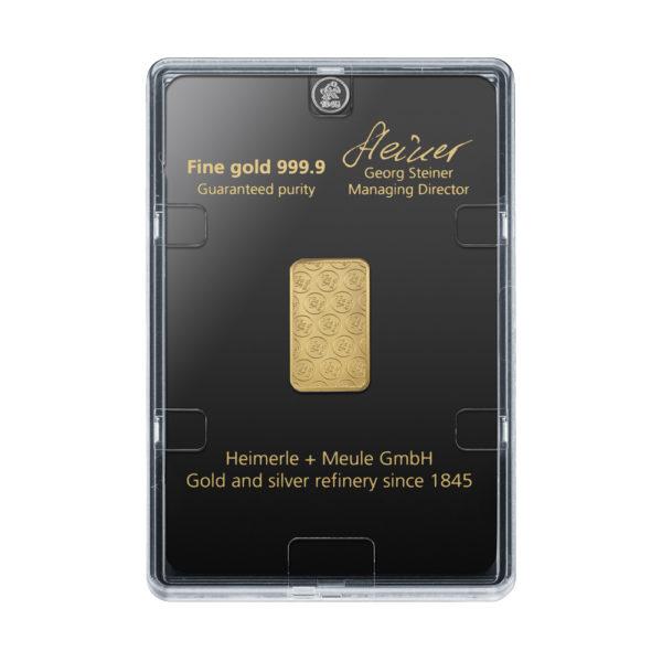 5g Goldbarren - Heimerle und Meule – Bild 2