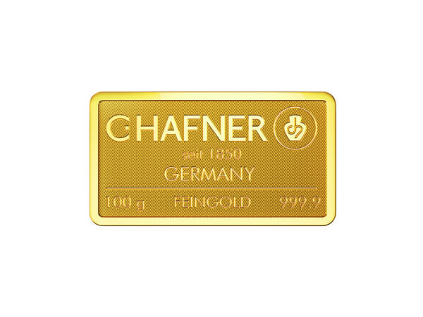 100g Goldbarren - C.Hafner